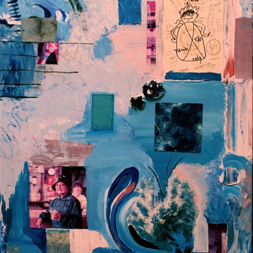 Blue Collage
